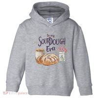 Groovy In My Sourdough Era Funny Pun In My Bread Making Toddler Hoodie thumb 0