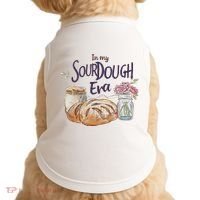 Groovy In My Sourdough Era Funny Pun In My Bread Making Doggie Tank thumb 0