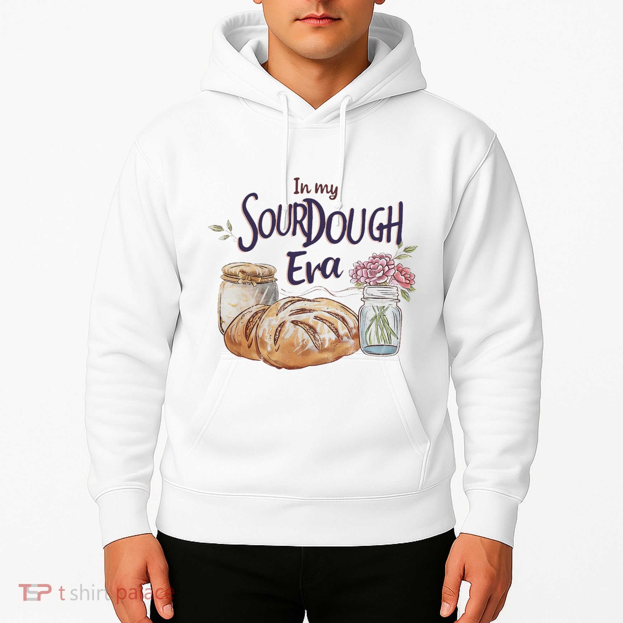 Groovy In My Sourdough Era Funny Pun In My Bread Making Hoodie