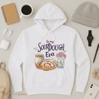 Groovy In My Sourdough Era Funny Pun In My Bread Making Hoodie thumb 3