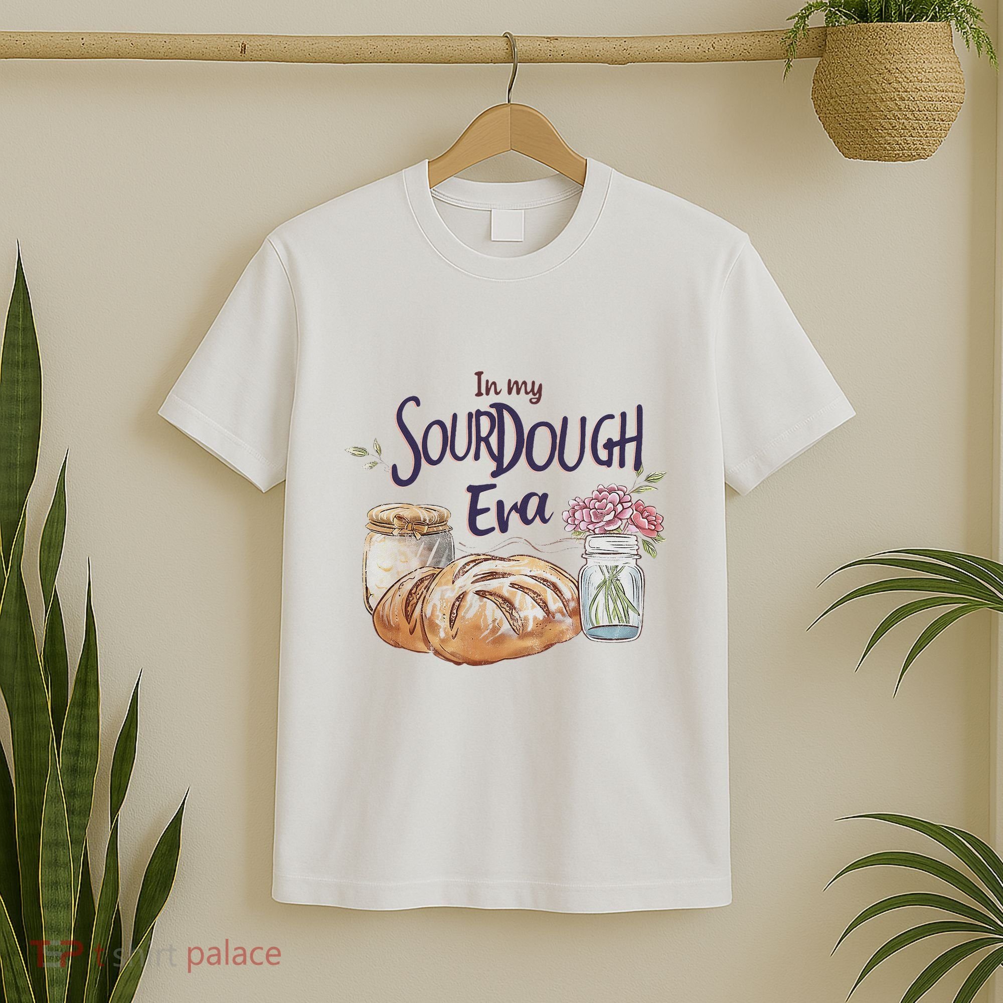 Groovy In My Sourdough Era Funny Pun In My Bread Making T-Shirt