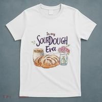 Groovy In My Sourdough Era Funny Pun In My Bread Making T-Shirt thumb 5