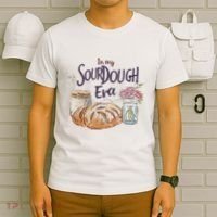 Groovy In My Sourdough Era Funny Pun In My Bread Making T-Shirt thumb 6