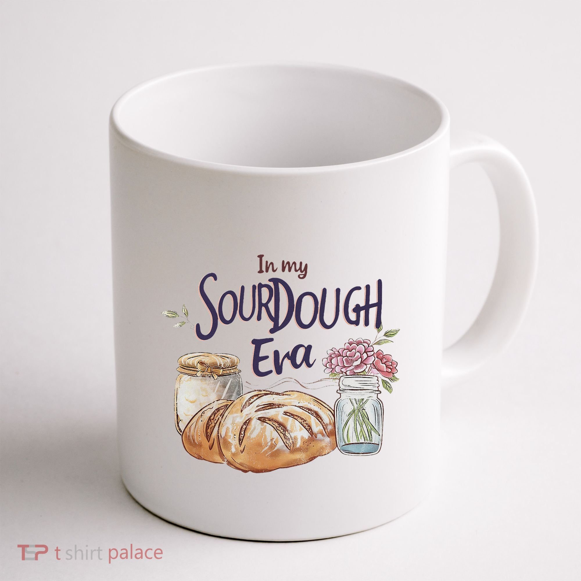 Groovy In My Sourdough Era Funny Pun In My Bread Making Coffee Mug