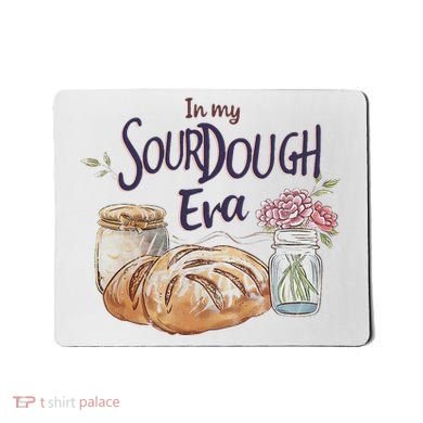 Groovy In My Sourdough Era Funny Pun In My Bread Making Mousepad