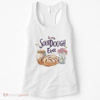 Groovy In My Sourdough Era Funny Pun In My Bread Making Women's Tank Top thumb 0