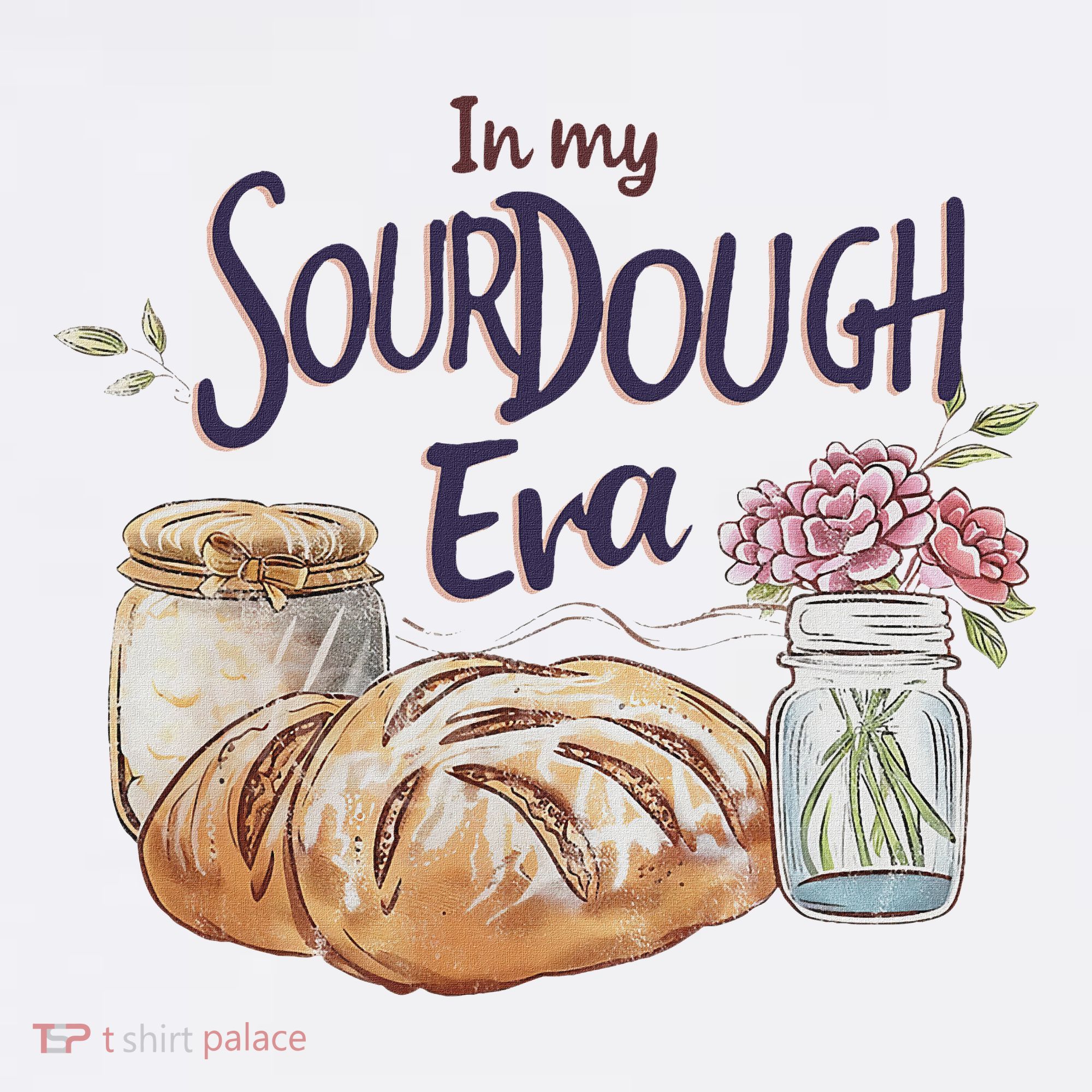 Groovy In My Sourdough Era Funny Pun In My Bread Making Women's Tank Top