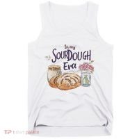 Groovy In My Sourdough Era Funny Pun In My Bread Making Tank Top thumb 0