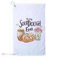 Groovy In My Sourdough Era Funny Pun In My Bread Making Golf Towel thumb 0