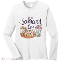 Groovy In My Sourdough Era Funny Pun In My Bread Making Women's Long Sleeve Shirt thumb 0