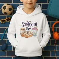Groovy In My Sourdough Era Funny Pun In My Bread Making Kids Hoodie thumb 2