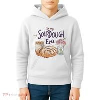 Groovy In My Sourdough Era Funny Pun In My Bread Making Kids Hoodie thumb 4