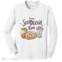 Groovy In My Sourdough Era Funny Pun In My Bread Making Kids Long Sleeve Shirt thumb 0