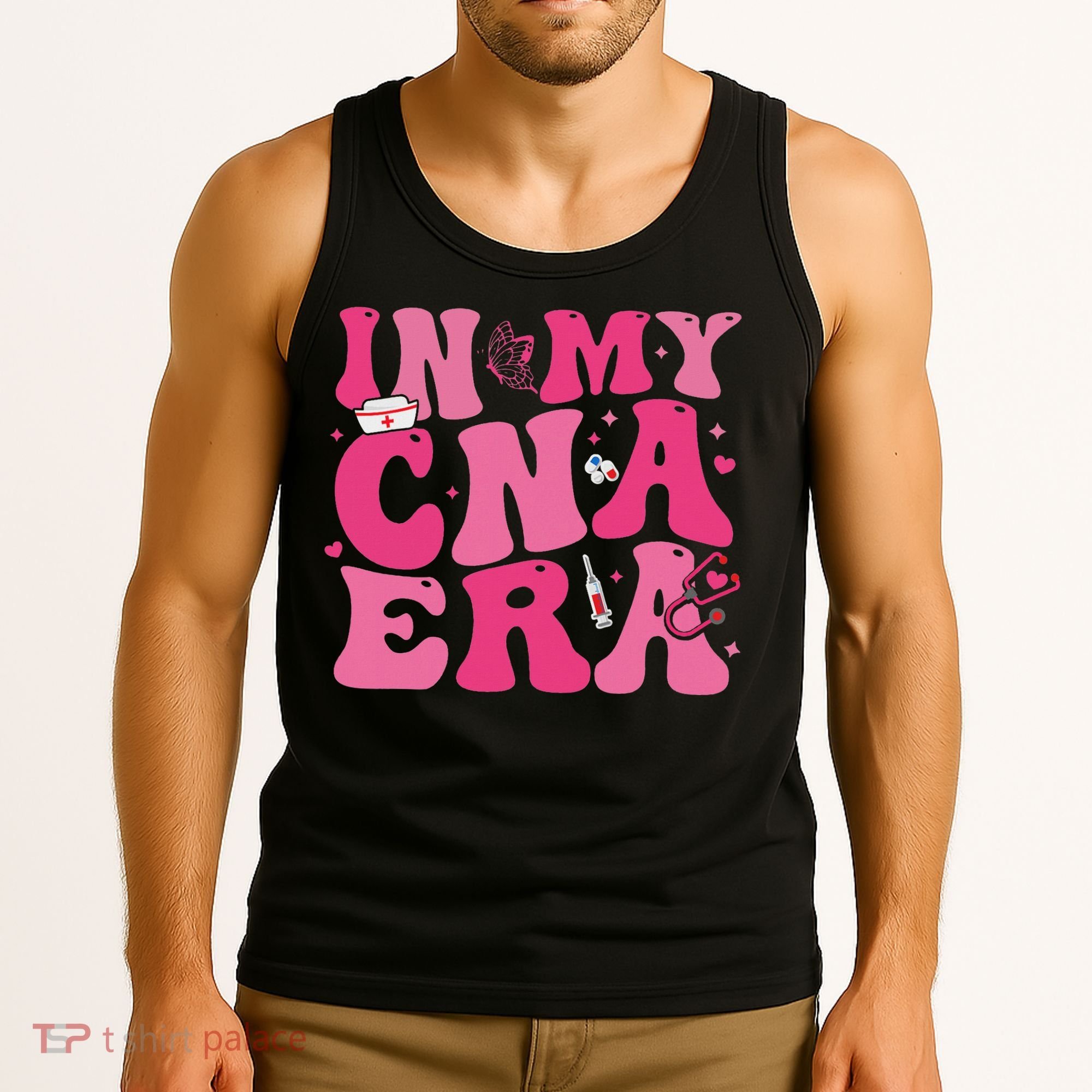 Groovy In My Cna Era Nurse Certified Nursing Assistant Tank Top