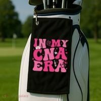Groovy In My Cna Era Nurse Certified Nursing Assistant Golf Towel thumb 2