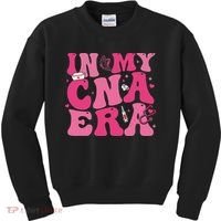 Groovy In My Cna Era Nurse Certified Nursing Assistant Kids Sweatshirt thumb 0