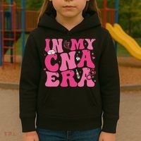 Groovy In My Cna Era Nurse Certified Nursing Assistant Kids Hoodie thumb 3