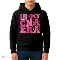 Groovy In My Cna Era Nurse Certified Nursing Assistant Kids Hoodie thumb 4