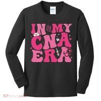 Groovy In My Cna Era Nurse Certified Nursing Assistant Kids Long Sleeve Shirt thumb 0
