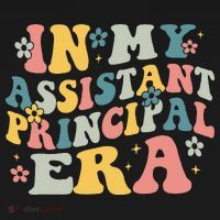 Groovy In My Assistant Principal Era Job Title School Worker Backpack thumb 2