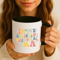 Groovy In My Assistant Principal Era Job Title School Worker Coffee Mug thumb 3