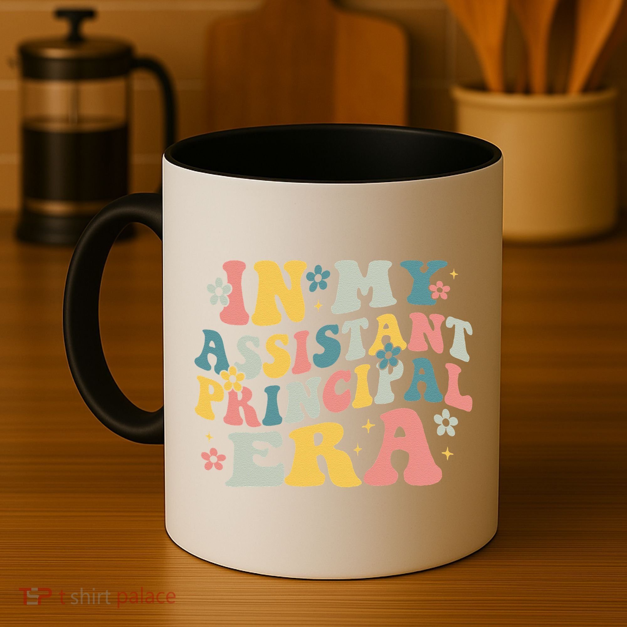 Groovy In My Assistant Principal Era Job Title School Worker Coffee Mug