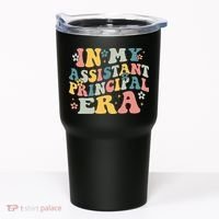 Groovy In My Assistant Principal Era Job Title School Worker Tumbler thumb 0