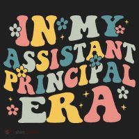 Groovy In My Assistant Principal Era Job Title School Worker Tumbler thumb 3