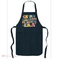 Groovy In My Assistant Principal Era Job Title School Worker Apron thumb 0