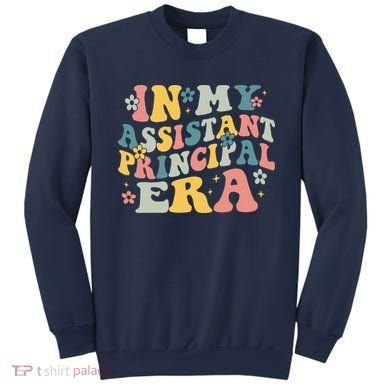 Groovy In My Assistant Principal Era Job Title School Worker Sweatshirt