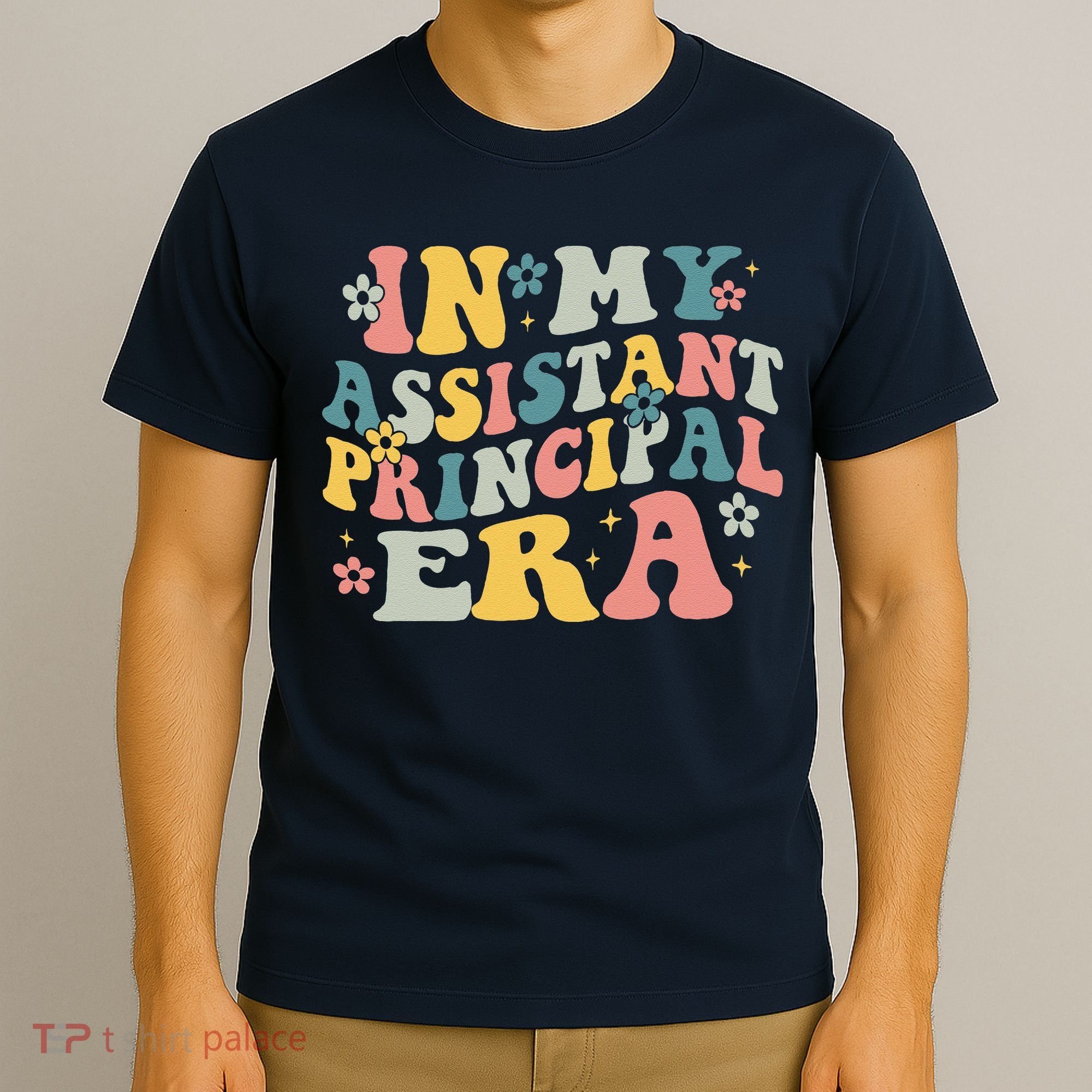 Groovy In My Assistant Principal Era Job Title School Worker T-Shirt