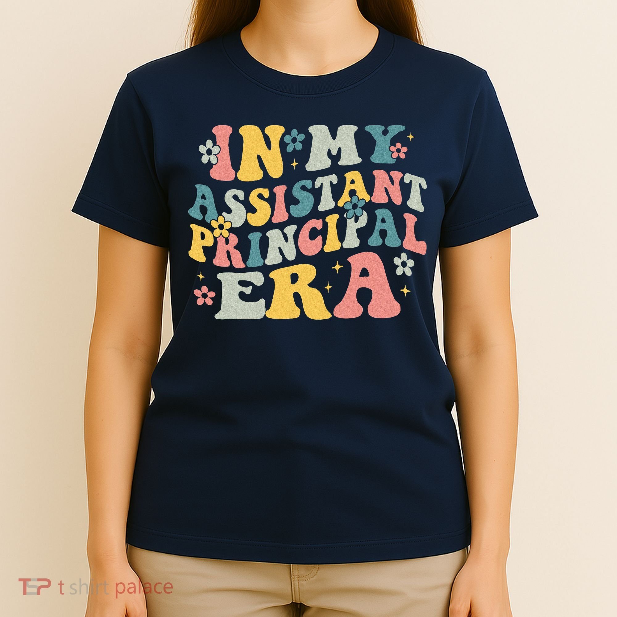 Groovy In My Assistant Principal Era Job Title School Worker T-Shirt