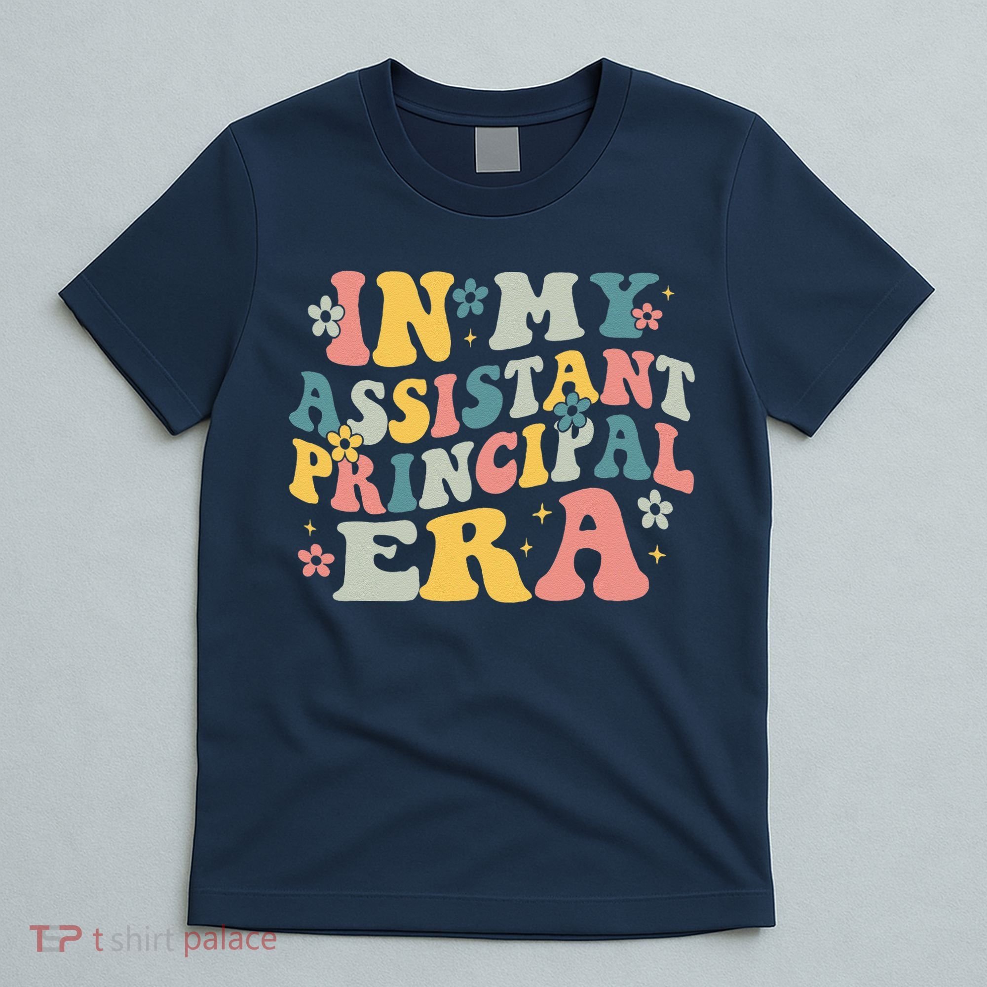 Groovy In My Assistant Principal Era Job Title School Worker T-Shirt