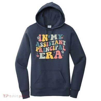 Groovy In My Assistant Principal Era Job Title School Worker Women's Hoodie