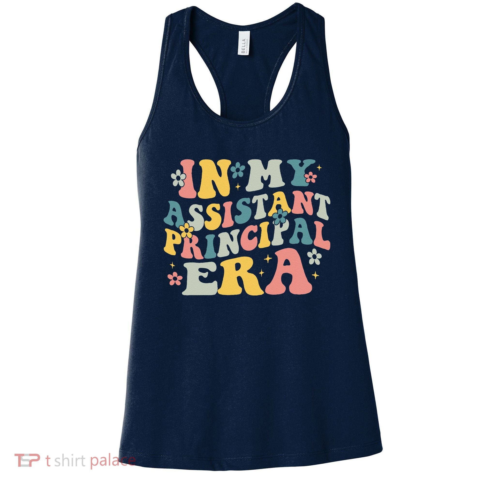 Groovy In My Assistant Principal Era Job Title School Worker Women's Tank Top