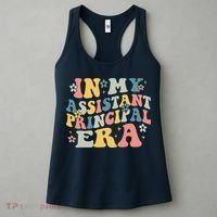 Groovy In My Assistant Principal Era Job Title School Worker Women's Tank Top thumb 3