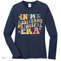 Groovy In My Assistant Principal Era Job Title School Worker Women's Long Sleeve Shirt thumb 0