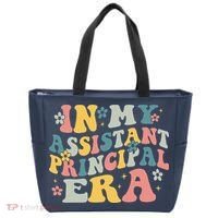 Groovy In My Assistant Principal Era Job Title School Worker Tote Bag thumb 0