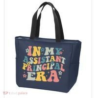 Groovy In My Assistant Principal Era Job Title School Worker Tote Bag thumb 3