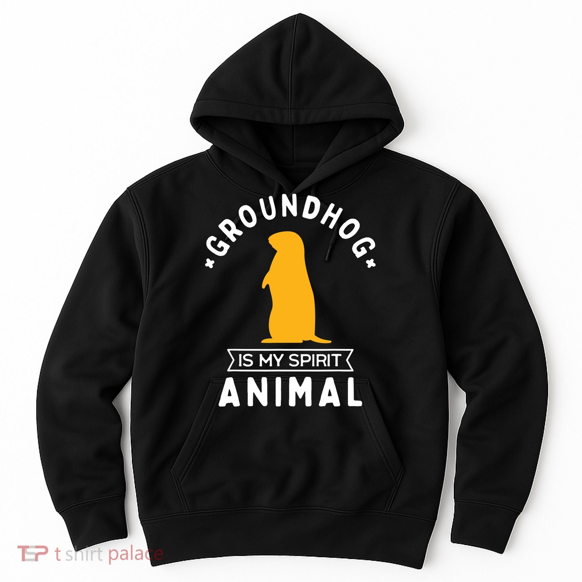 Groundhog Is My Spirit Animal Funny Woodchuck Hoodie