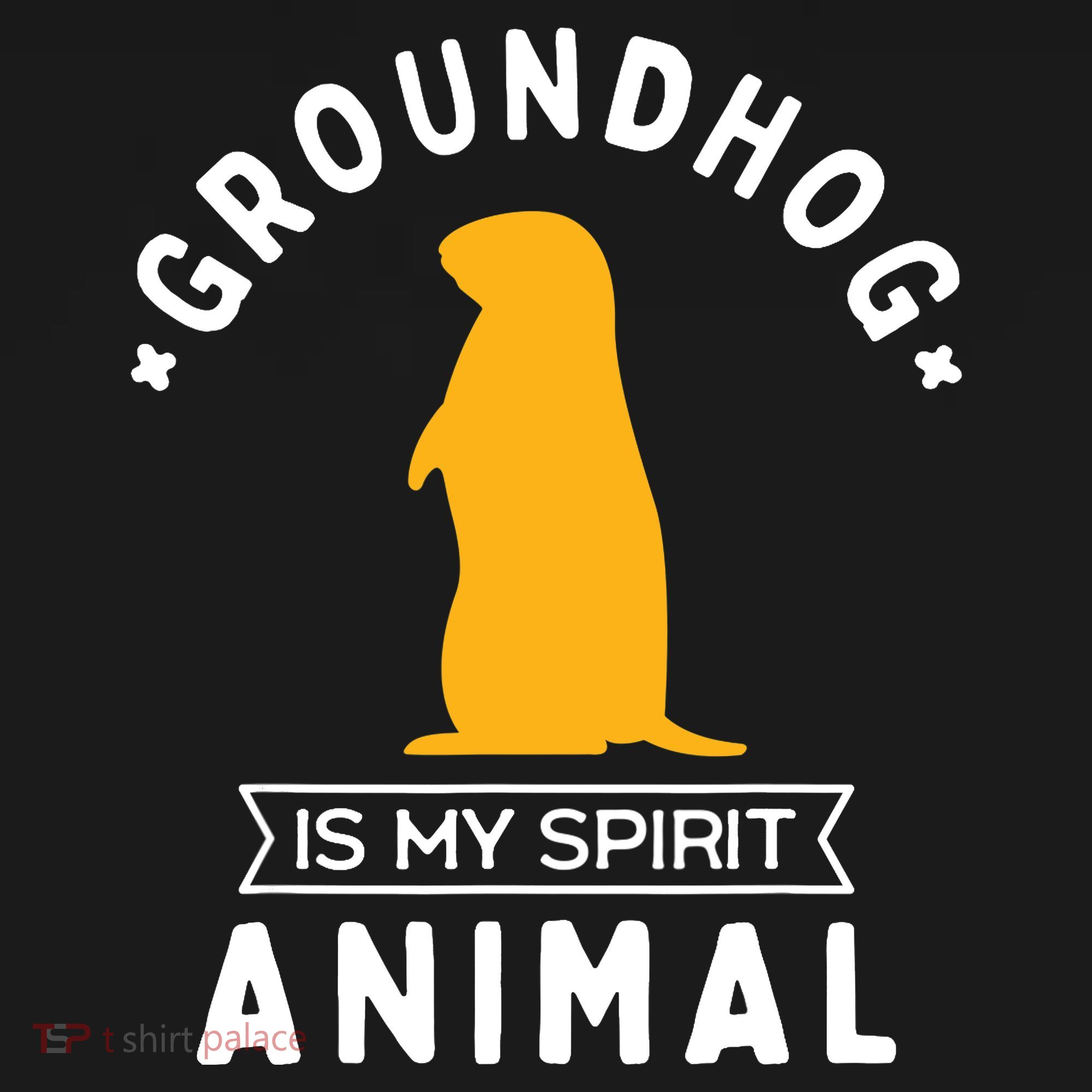 Groundhog Is My Spirit Animal Funny Woodchuck Apron