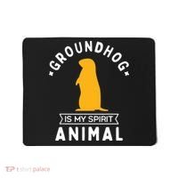 Groundhog Is My Spirit Animal Funny Woodchuck Mousepad thumb 0