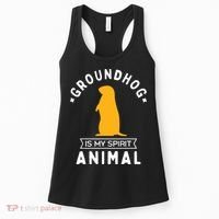 Groundhog Is My Spirit Animal Funny Woodchuck Women's Tank Top thumb 0