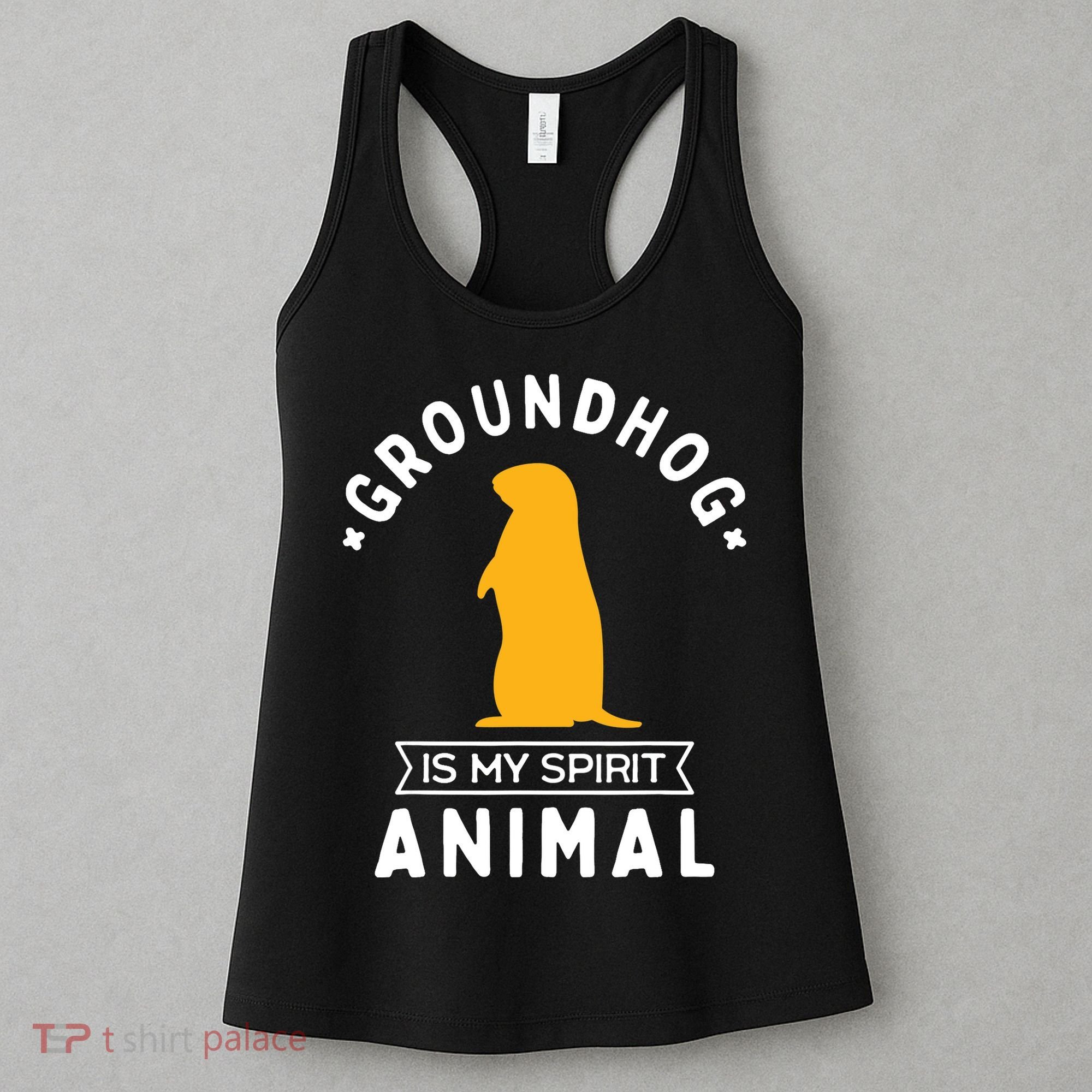 Groundhog Is My Spirit Animal Funny Woodchuck Women's Tank Top