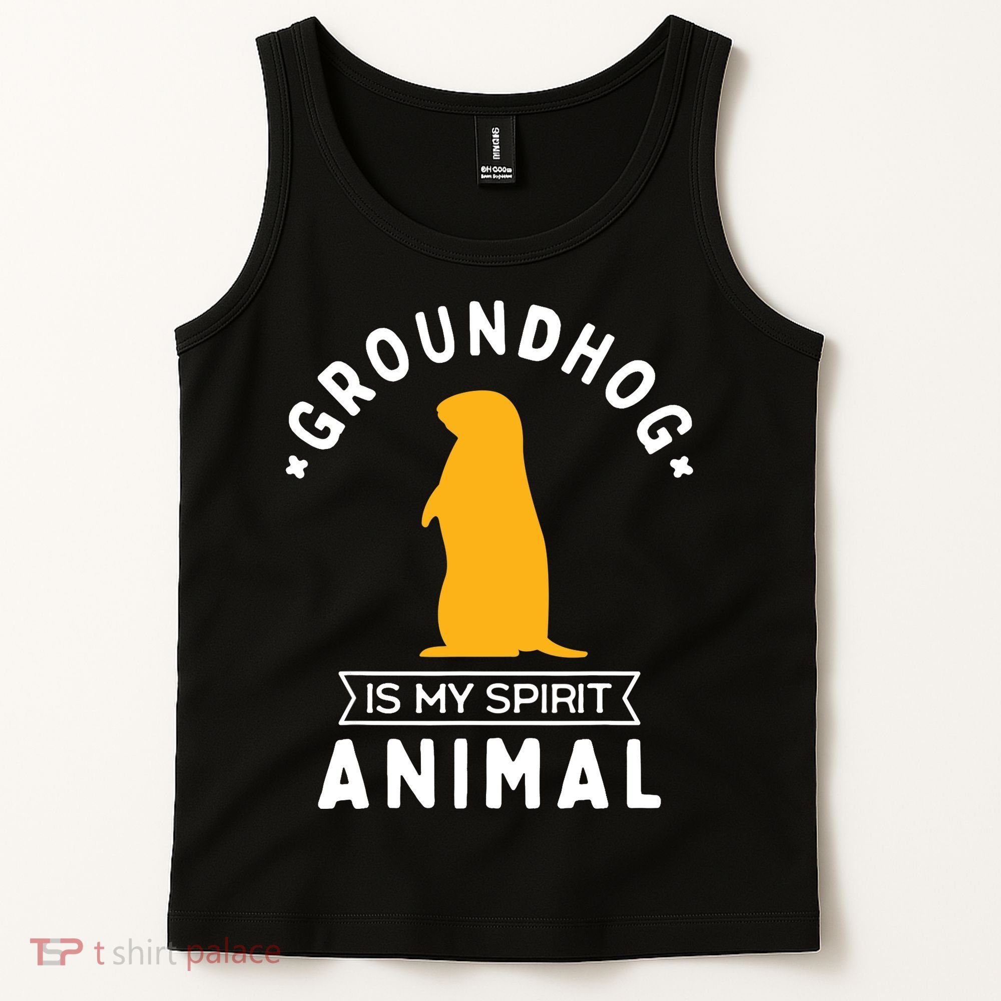 Groundhog Is My Spirit Animal Funny Woodchuck Tank Top