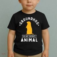 Groundhog Is My Spirit Animal Funny Woodchuck Toddler T-Shirt thumb 2