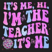 Groovy Its Me Hi Im The Teacher Its Me Teacher Life Comfort Colors Boxy T-Shirt thumb 3