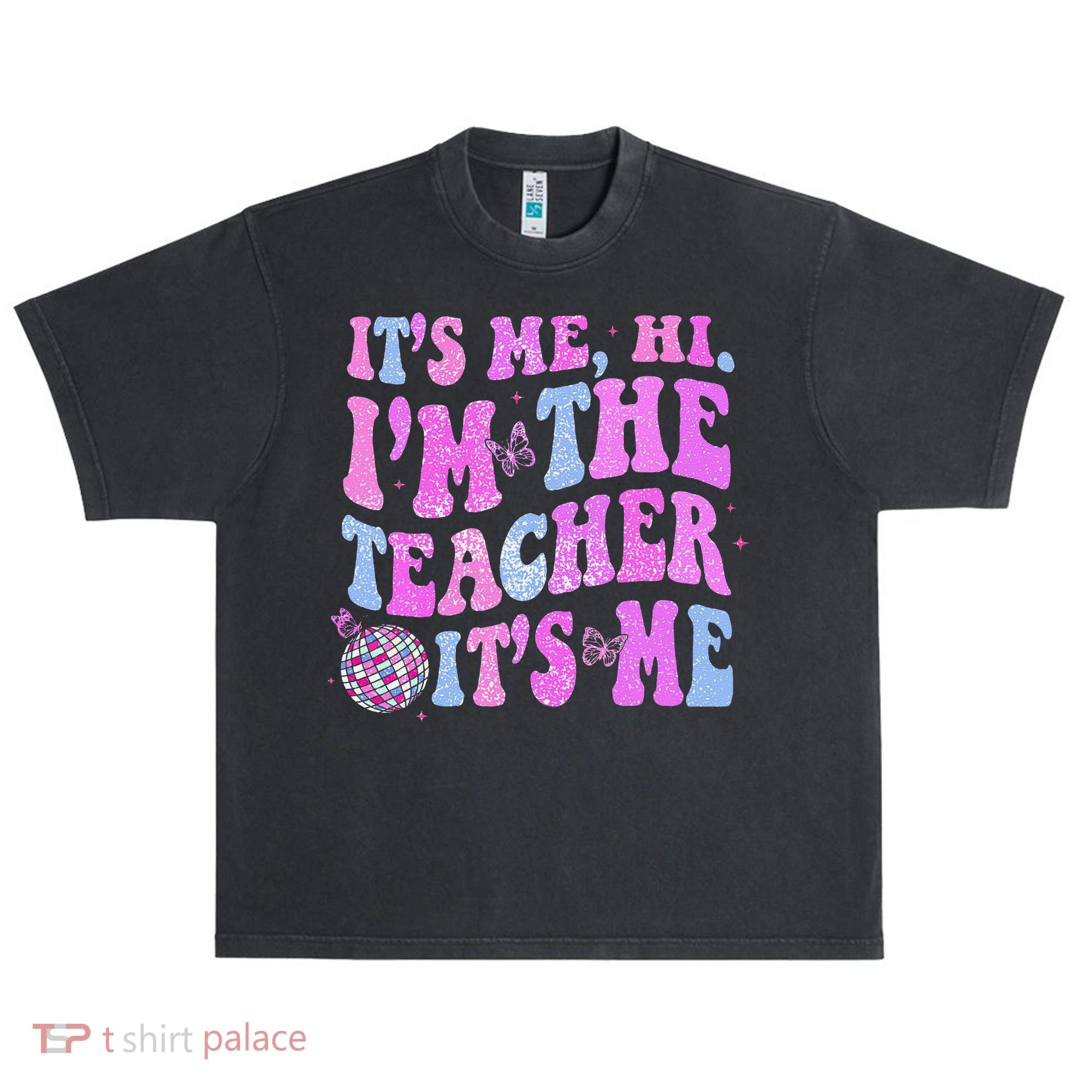 Groovy Its Me Hi Im The Teacher Its Me Teacher Life Urban Oversized Heavyweight T-Shirt