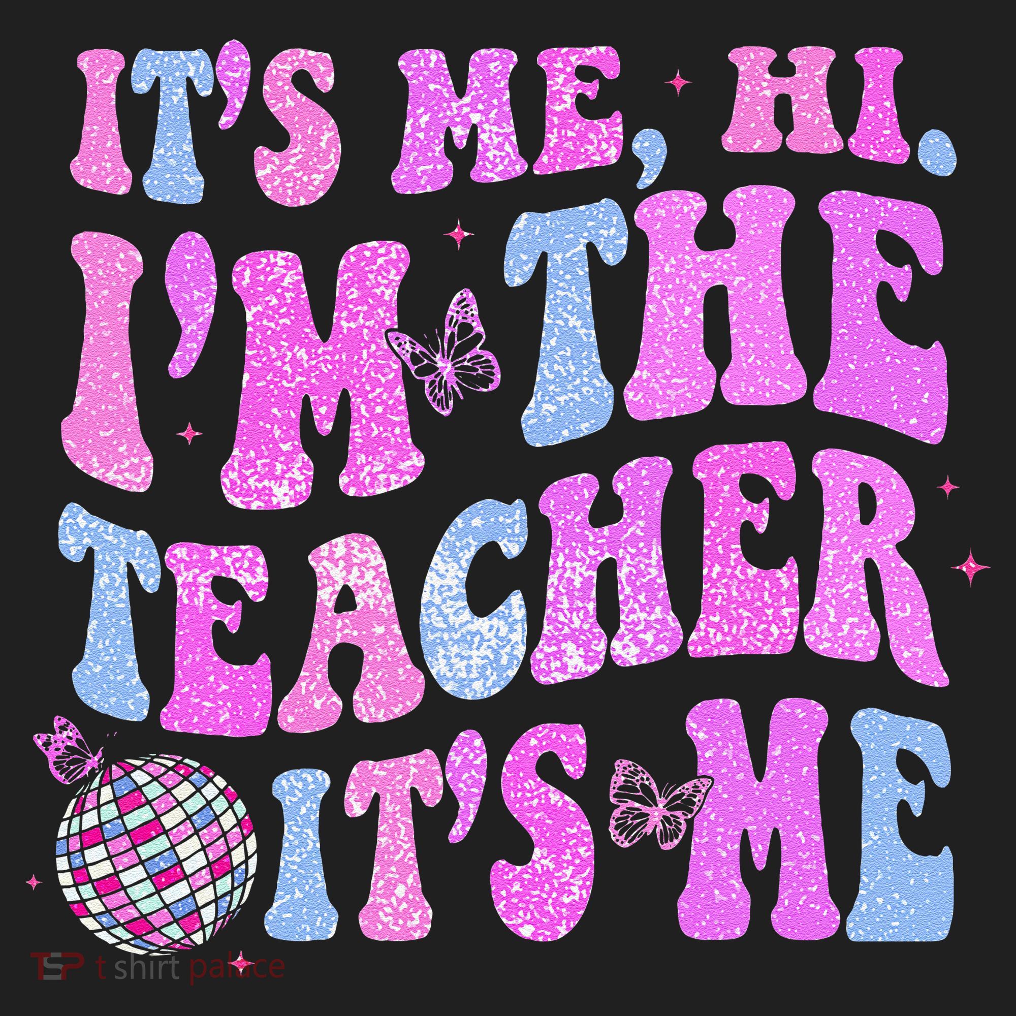 Groovy Its Me Hi Im The Teacher Its Me Teacher Life Urban Oversized Heavyweight T-Shirt