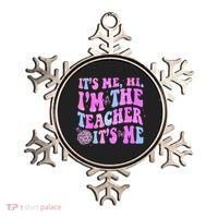 Groovy Its Me Hi Im The Teacher Its Me Teacher Life Ornament thumb 0